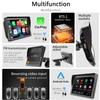 Compatible for Wireless Apple Carplay Android Auto Portable Car Monitor, 7 HD Touchscreen Portable Car Stereo with Mirror Link Bluetooth FM Transmitter AUX /USB/ TF Card Port 9V-36V Remote Control view 4