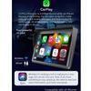 Compatible for Wireless Apple Carplay Android Auto Portable Car Monitor, 7 HD Touchscreen Portable Car Stereo with Backup Camera Bluetooth FM Transmitter AUX/USB/TF Card Port 9V-36V Remote Control view 2