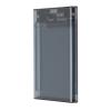Heayzoki 2.5 Hard Drive Enclosure, USB 3.0 SATA External Hard Disk Case, 5Gbps 4TB Tool for 98/SEME/2000/XPVista/7/8/10/OS and (Transparent Grey) view 4