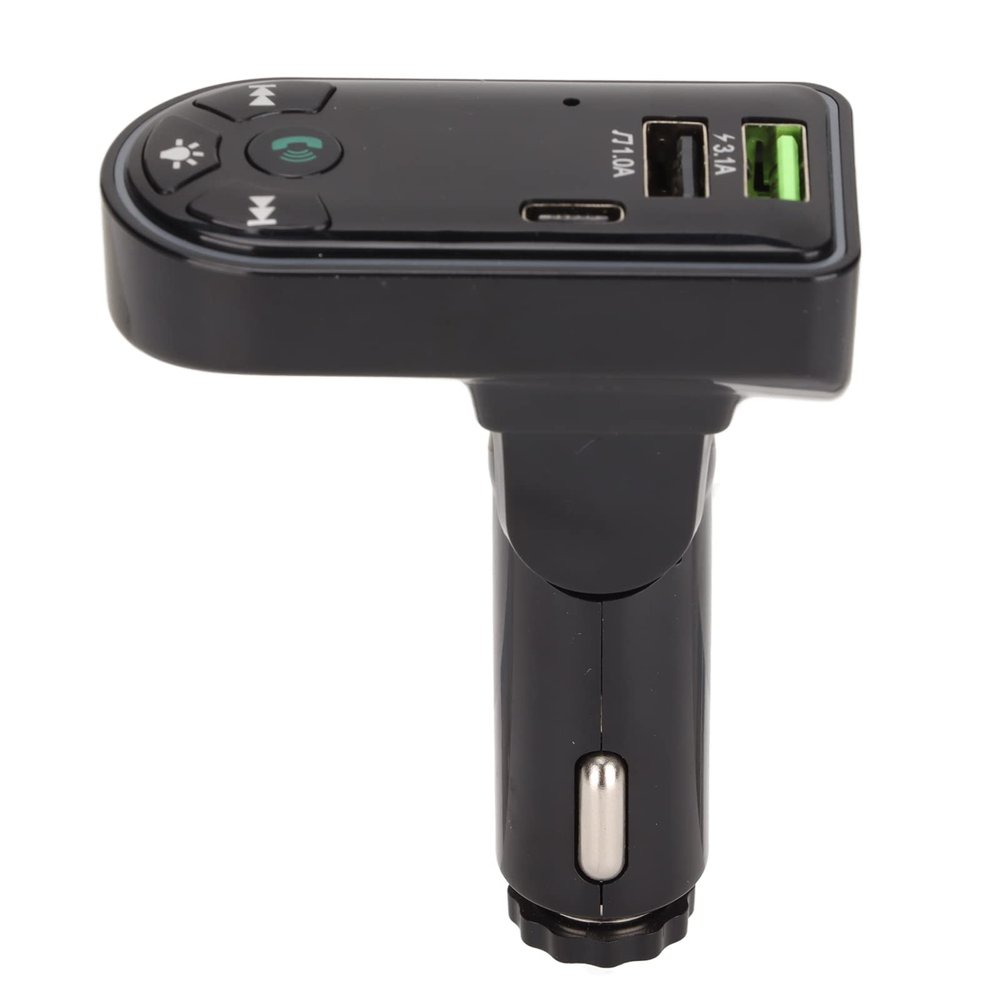 Car FM Transmitter,Car MP3 Player Transmitter,Bluetooth Car Adapter,Hands Stereo Dual USB Charging Bluetooth Car Adapter with Colorful Ambient Light