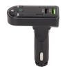 Car FM Transmitter,Car MP3 Player Transmitter,Bluetooth Car Adapter,Hands Stereo Dual USB Charging Bluetooth Car Adapter with Colorful Ambient Light view 1