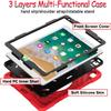 BMOUO Case for iPad 6th/5th Generation/Air 2, for iPad 9.7 Case 2018/2017 with Screen Protector, 360 Rotating Stand & Hand & Shoulder Strap Kids Case for iPad 6th/5th Gen/Air 2, Red Black view 3