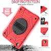 BMOUO Case for iPad 6th/5th Generation/Air 2, for iPad 9.7 Case 2018/2017 with Screen Protector, 360 Rotating Stand & Hand & Shoulder Strap Kids Case for iPad 6th/5th Gen/Air 2, Red Black view 4