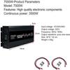 Power Inverter, 7000W 10000W Pure Sine Wave Car Inverter DC 12V 24V to AC 110V 220V with LCD Display,for Car Caravan Camping Boat,12Vto220V view 3
