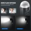 NEEWER Magnetic Dome Diffuser for Round Head Speedlite Flash, Magnetically Attached Flash Dome Light Modifier for Z2PRO Z2 Z1 Speedlite, M12 view 2