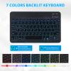 FunYaung Backlit Keyboard Case for Fire HD 10/10 Plus Tablet (2021 Release, 11th & 2023 Release, 13th) 10.1 inch, Slim Cover with 7 Colors Light Wireless Detachable Backlit Keyboard view 2