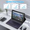 FunYaung Backlit Keyboard Case for Fire HD 10/10 Plus Tablet (2021 Release, 11th & 2023 Release, 13th) 10.1 inch, Slim Cover with 7 Colors Light Wireless Detachable Backlit Keyboard view 3
