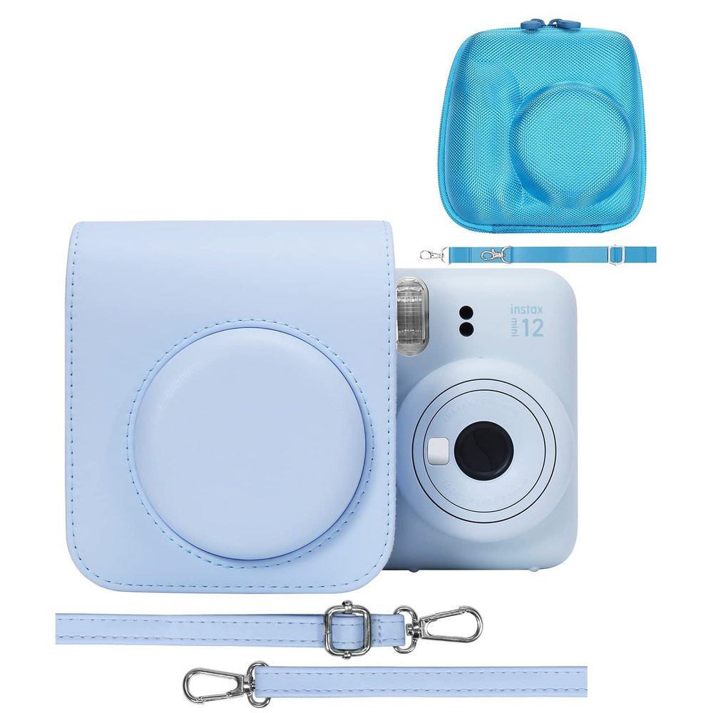 Aenllosi Hard Case for Fujifilm Instax Mini 12/11+PU Leather Protective