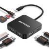 ANYOYO USB C Hub 7-in-1 Multiport Adapter - HDMI 4K@30Hz,2* USB 3.0, SD/TF Card Reader, 100W PD Compatible MacBook Pro/Air & Laptops view 1