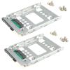 DSLRKIT 2.5" SSD to 3.5" SATA Hard Disk Drive HDD Adapter Caddy Tray CAGE Hot Swap Plug (Pack of 2) view 1