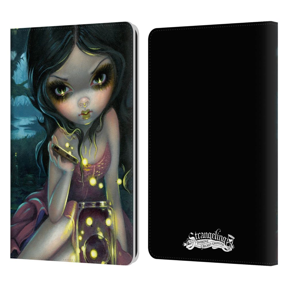 Head Case Designs Officially Licensed Strangeling Fireflies in Summer Art Leather Wallet Case Compatible with Kindle Paperwhite 1/2 / 3