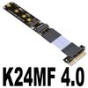 ADT-Link Pcie 4.0 x4 Edge to M.2 M-Key NVMe Slot Adapter Cable for NVMe SSD Extension with Metal Shield (30cm, K24MF) view 2