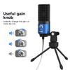 FIFINE Condenser USB Microphone for Recording, Gaming Headset Bundle with Volume Control, RGB, PC Computer Mic Set Compatible with Desktop/Laptop, Windows/Mac for Streaming Podcast Vocal (K669L+H6W) view 4