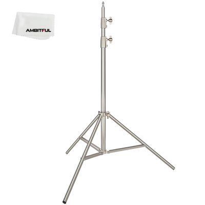 AMBITFUL 200cm 6.5FT Studio Lighting Photo Studio Stainless Steel Light Stand for HTC Vive VR, Video, Portrait, and Product Photography