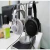 Headset Holder Headphone Stand Aluminum Alloy Vertical Stand Desktop Headphone Hanger Game Table Accessories Headset Stand/Rack Headset Stand Headphone Holder (Color : Gold) view 4