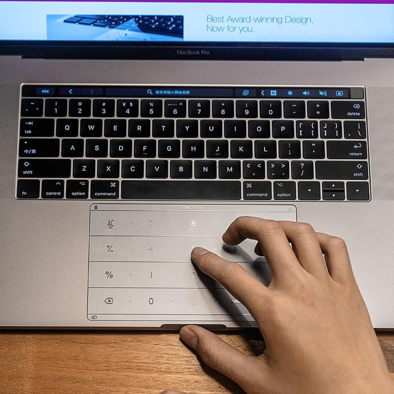 The Nums Smart Numeric Keyboard for MacBook Pro 13(2020-2024 M3/ M2) A2251 /A2289/ A2338, TouchpadProtector, 2-N-1 Touchpad with NumericKeypad