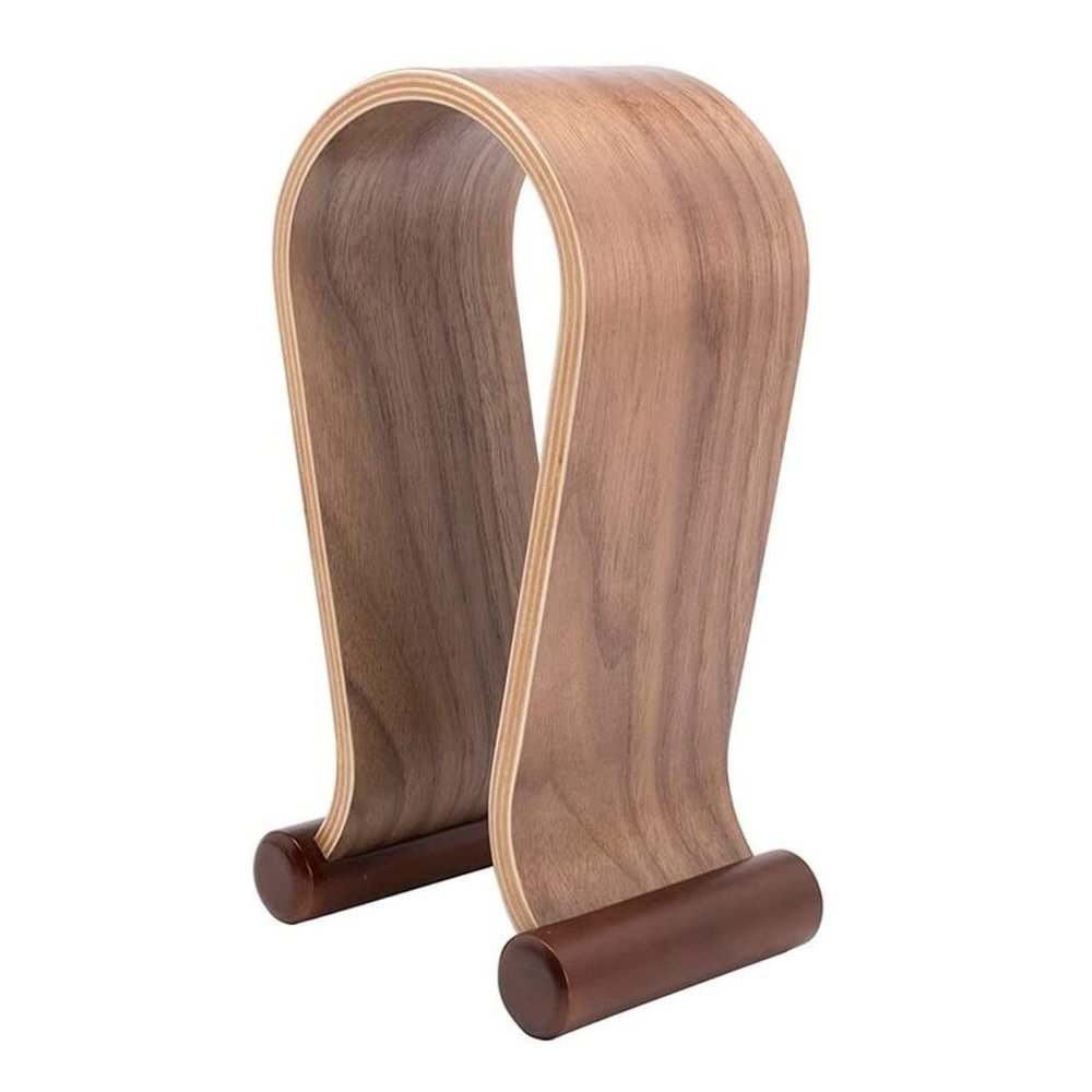 Headset Holder Headphone Stand U Shape Wooden Headphones Stand Holder Universal for Headset Desk Display Shelf Bracket Earphone Rack Earphone Stand Headset Stand Headphone Holder