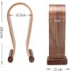 Headset Holder Headphone Stand U Shape Wooden Headphones Stand Holder Universal for Headset Desk Display Shelf Bracket Earphone Rack Earphone Stand Headset Stand Headphone Holder view 2