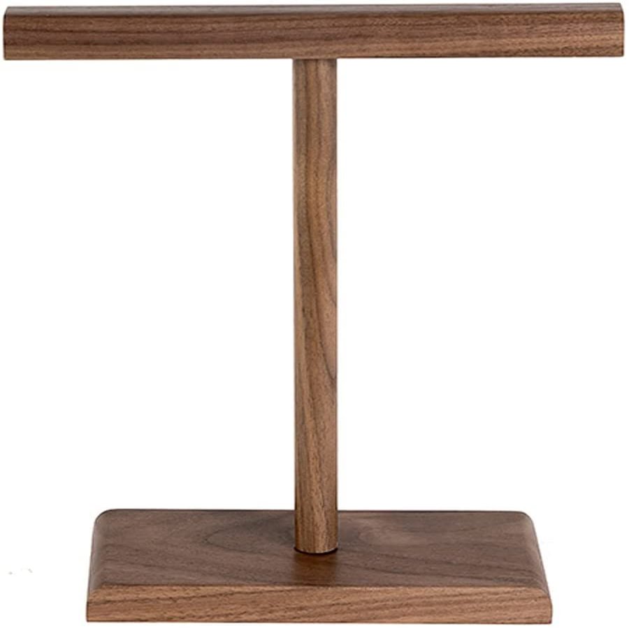 Headset Holder Headphone Stand Dual Headphones Stand for Desk Beech and Walnut Gaming Headsets Holder Hanger Creative Display Headset Hanger Headset Stand Headphone Holder (Color : Walnut)