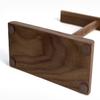 Headset Holder Headphone Stand Dual Headphones Stand for Desk Beech and Walnut Gaming Headsets Holder Hanger Creative Display Headset Hanger Headset Stand Headphone Holder (Color : Walnut) view 3