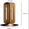 Headset Holder Headphone Stand Bamboo Wood Aluminum Headphone Stand Gaming Headset Earphone Rack Holder Headsets Storage Accessories Headset Stand Headphone Holder (Color : Silver) view 2