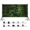 YongFoto 12x6ft Forest Backdrop Tropical Jungle Rainforest Fairytale Deep Green Trees Enchanted Nature Photography Background Picnic Camping Party Adult Kids Boy Holiday Adventure Photo Studio Props view 2