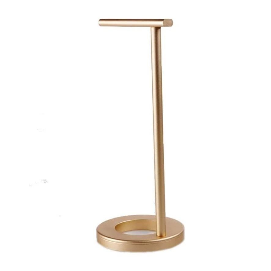 Headset Holder Headphone Stand Aluminium Alloy Headphone Stand Hanger with Anti-Slip Base Metal Headphone Holder Bracket Headset Holder Headset Stand Headset Stand Headphone Holder (Color : Gold)