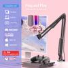 FIFINE Gaming USB Microphone Kit with Over-Ear Streaming Headset Bundle, PC Computer Mic Set with RGB, Mute, Gain Knob, Wired Headphones with Boom Mic for Recording Video Game (A6TP+H6W) view 2