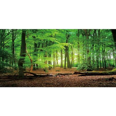 YongFoto 15x8ft Spring Forest Backdrop Green Tree Jungle Sunlight Sunrise Nature Landscape Photography Background Children Family Camping Theme Birthday Party Baby Shower Portrait Photo Studio Props