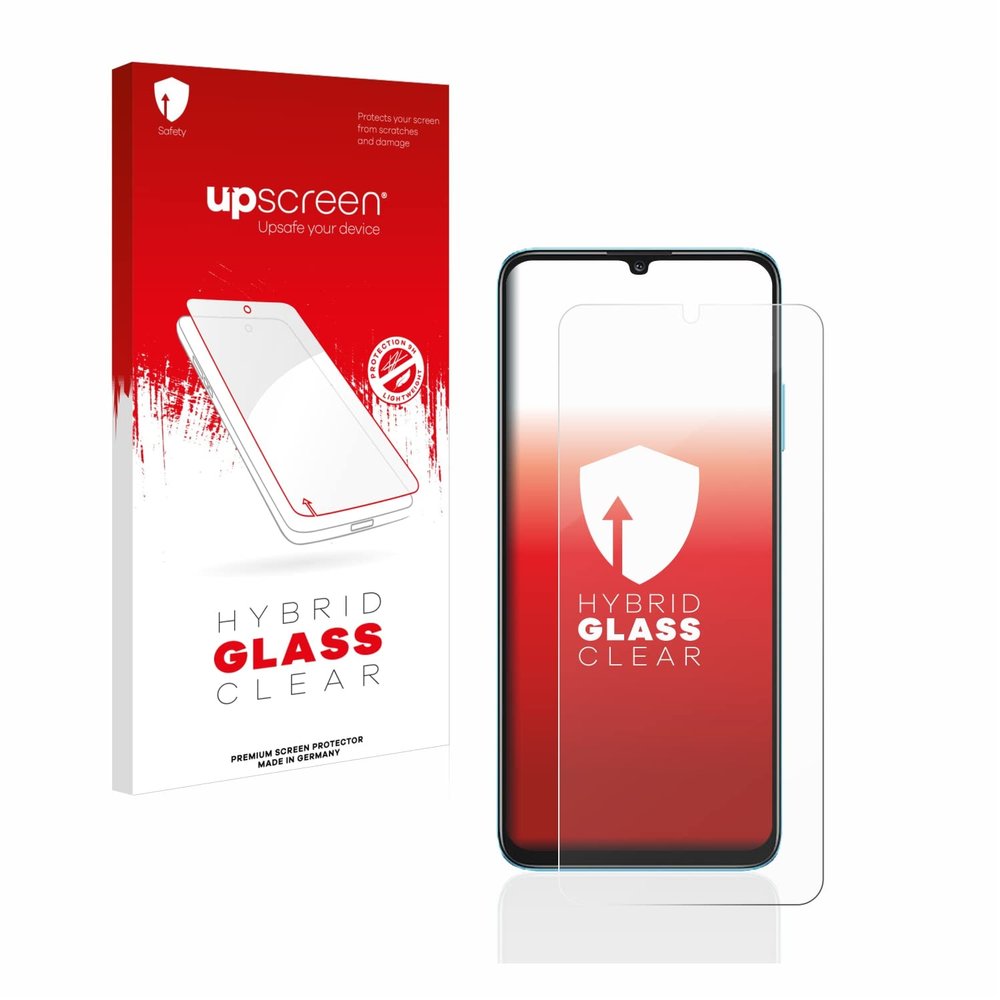 upscreen Screen Protector Film compatible with Honor Play7T - 9H Glass Protection, Extreme Scratch Resistant