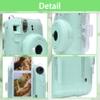 Aenllosi Hard Clear Case for Fujifilm Instax Mini 12 and PU Case for Instax mini 12/11 view 3