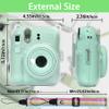 Aenllosi Hard Clear Case for Fujifilm Instax Mini 12 and PU Case for Instax mini 12/11 view 4