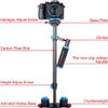 YLG S60T Carbon Fiber Handheld DSLR Camera Stabilizer, Blue (YLG S60T Blue) view 4