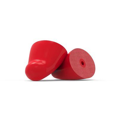 Flare Earshade Replacement Tips - Block Sound Reusable Memory Foam Replacement Tips for Earshade and Earshade Pro - Red