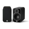 Q Acoustics 5010 Compact Bookshelf Speakers Pair Satin Black - 4.5" Mid/Bass Driver, 1" Tweeter - Stereo System for Home Theater Entertainment Center, Surround Sound TV/Record Player view 3
