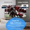 OREI 4K 1 in 2 Out HDMI Splitter with Scaler - Ultra HD 4K@60Hz 4: 4: 4 - HDMI VER 2.0 and HDCP 2.2, 3D Support with EDID Control - Down-Scaling 4K@60Hz to 1080p@60Hz - 20 Units Per Box (UHD-PRO102) view 4
