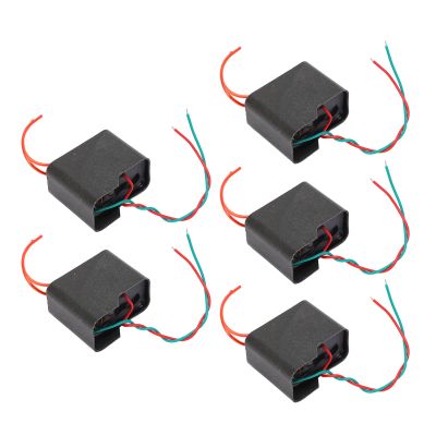 5Pcs High Voltage Generator, Boost Step Up Module & Flyback Transformer, 3.7V-6V to 200kV Black, for Motor Test and Inverter Applications