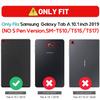 POIUYTREW for Samsung Galaxy Tab A 10.1 Inch Case 2019 (SM-T510/T515/T517), PU Leather Folio Case Smart Cover with Stand & Auto Wake Sleep, Baseball view 2