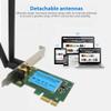 1200Mbps Dual Band Wireless WiFi Card Adapter Desktop PCI-E Wireless WiFi Card 2.4G/5G Dual Band Network Adapter for Desktop view 4