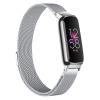Strap Compatible with Fitbit Inspire 3 Strap, Adjustable Stainless Steel Loop Metal Mesh Magnetic Replacement Wristband Band for Fitbit Inspire 3 Fitness Tracker for Women Men (Silver) view 1