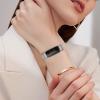 Strap Compatible with Fitbit Inspire 3 Strap, Adjustable Stainless Steel Loop Metal Mesh Magnetic Replacement Wristband Band for Fitbit Inspire 3 Fitness Tracker for Women Men (Silver) view 2