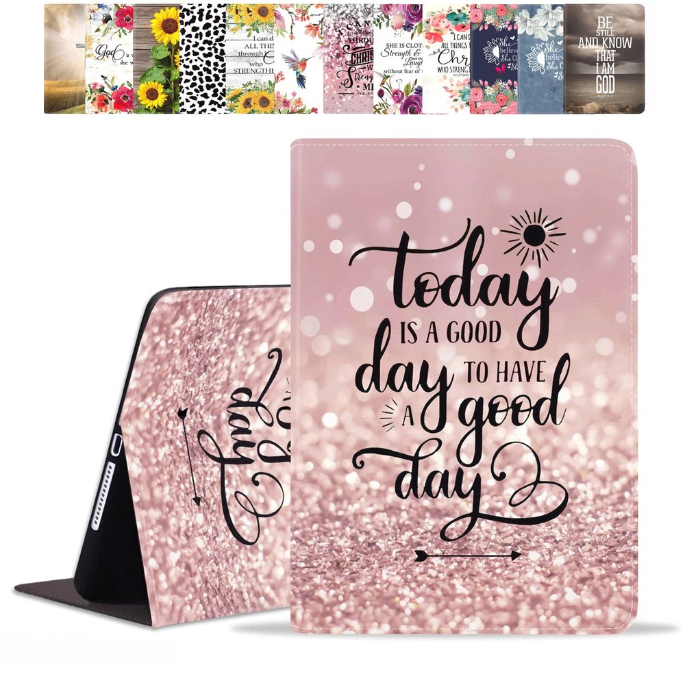 Case for Samsung Galaxy Tab S6 Lite 10.4 Inch 2022/2020 (SM-P610/P613/P615/P619), Today is a Good Day to Have a Good Day Inspirational Quote PU Leather Folio Case with Stand & Auto Wake Sleep