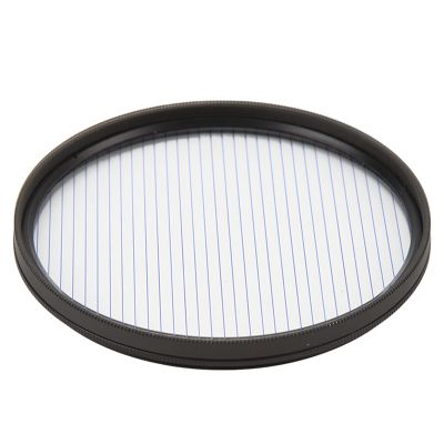 77mm Lens Filter, 77mm Blue Stripe Effect Lens Filter, Movie Wide Screen Texture, Universal Camera Filter for Brand Content, Night Photography, Wedding Photography, Advertising