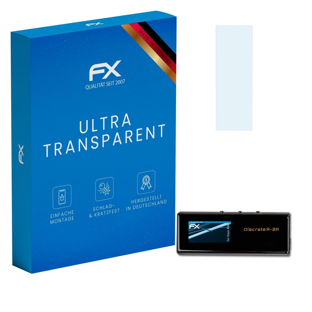 atFoliX Screen Protection Film compatible with Cayin RU6 Screen Protector, ultra-clear FX Protective Film (3X)