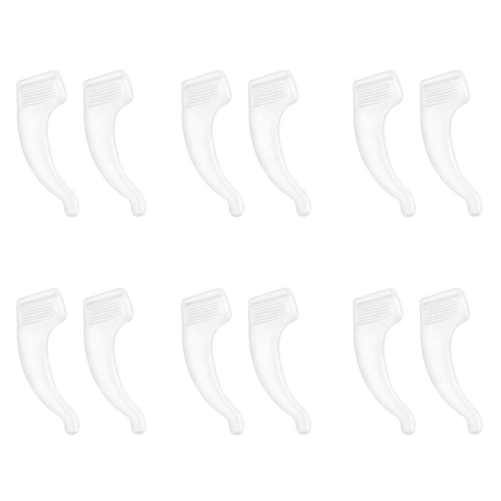 COHEALI 20pairs Transparent Silicone Eyeglass -skid Ear Pads Comfortable - Ear Grips for during Sports and Exercise Silicone Temple Tips