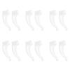 COHEALI 20pairs Transparent Silicone Eyeglass -skid Ear Pads Comfortable - Ear Grips for during Sports and Exercise Silicone Temple Tips view 1