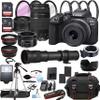 Canon EOS R10 Mirrorless Digital Camera with RF-S 18-45mm is STM Lens + 75-300mm Lens + 50mm STM Lens + 420-800mm Super Telephoto Lens + 128GB Memory + Case + Tripod + Filters (45pc Bundle) (Renewed) view 1