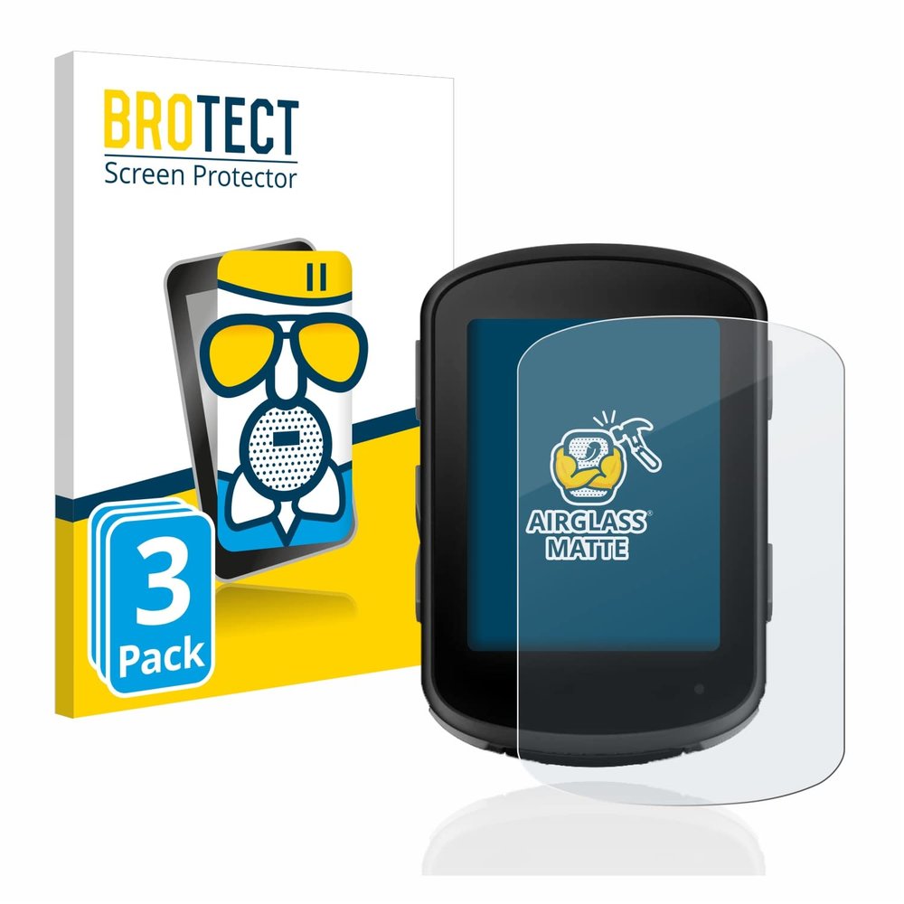 brotect Anti-Glare Glass Screen Protector Matte Compatible with Garmin Edge 840 (3 Pack) - Anti-Scratch 9H Protection Film
