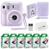 Fujifilm Instax Mini 12 Instant Camera + 60 Photo Prints + Accessories, Lilac Purple view 1