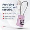 TSA Accepted Luggage Travel Lock, Set-Your-Own Combination Lock for School Gym Locker, Luggage Suitcase Baggage Locks, Filing Cabinets, Toolbox, Case (Purple, 4 Pack) view 2